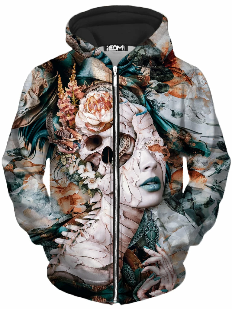 T6 Queen Of Snakes Unisex Zip-Up Hoodie