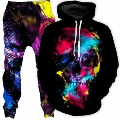 Ready To Ship Skull 49 Hoodie And Joggers Combo