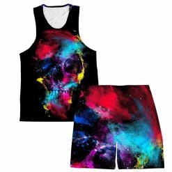 Ready To Ship Skull 49 Tank And Shorts Combo