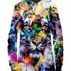 T6 Tiger Hoodie Dress -iEDM Shop riza peker tiger hoodie dress 4290010415179 1024x1024