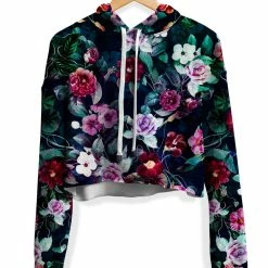 T6 Vice Fleece Crop Hoodie