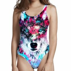 T6 Wolf Low Cut One-Piece Swimsuit