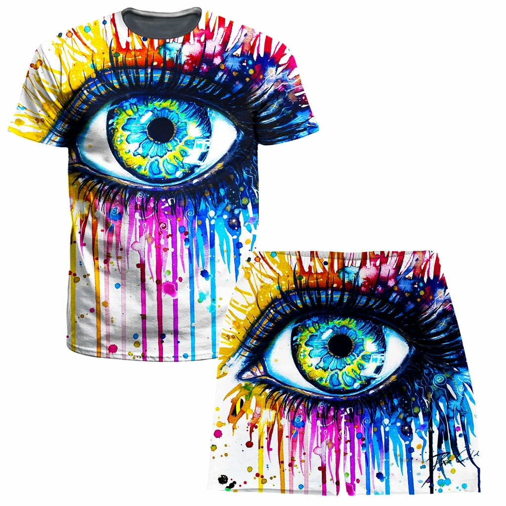 Eyecopi Kopie T-Shirt and Shorts Combo Ready To Ship Eyecopi Kopie T-Shirt And Shorts Combo -iEDM Shop svenja jodicke eyecopi kopie t shirt and shorts combo