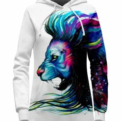 T6 Lion Color Hoodie Dress