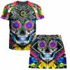 Ready To Ship Suger Skull T-Shirt And Shorts Combo