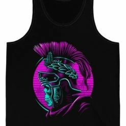 Printify Retro Roman Skull Graphic Tank Top